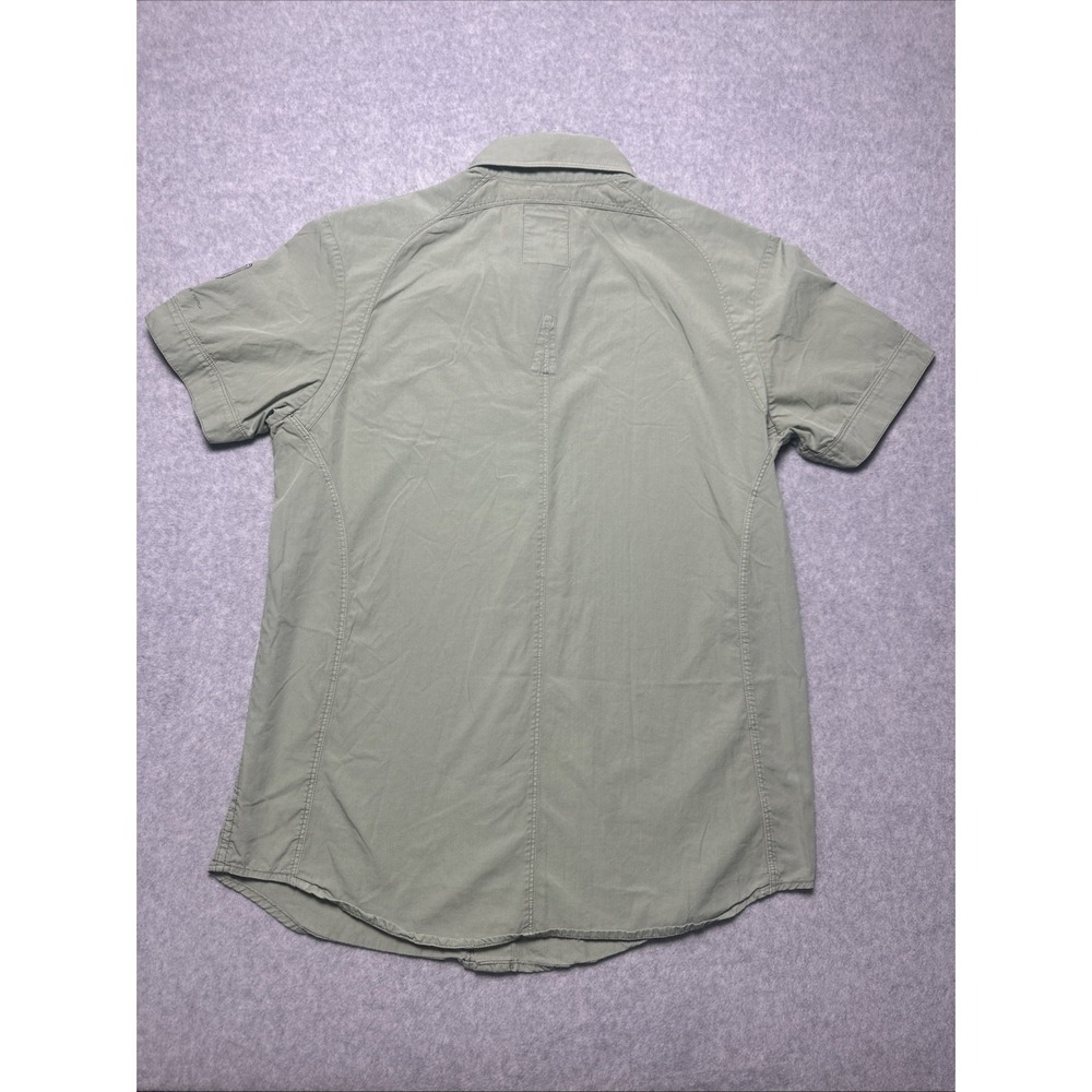 G-STAR / G RAW Green Button Down Cotton Polo‎ Shirt Men's Size Medium - Picture 2 of 8